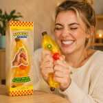 Jucărie Squishy Banană cu Fructe – Antistres Moale și Elastică Squeeze Toy - imagine 2