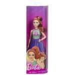 Papusa Barbie Fashionistas cu tinuta sport fusta plisata si par roscat Mattel - imagine 3