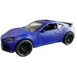Macheta Toyota Supra albastra replica cu sunet si lumini faruri deschide usile si are resort 1:43