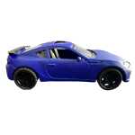 Macheta Toyota Supra albastra replica cu sunet si lumini faruri deschide usile si are resort 1:43 - imagine 8