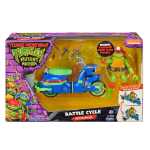 Figurina Testoase Ninja Mutant Mayhem Raphael cu Scuter si Atas 11 cm - imagine 2
