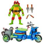 Figurina Testoase Ninja Mutant Mayhem Raphael cu Scuter si Atas 11 cm - imagine 5