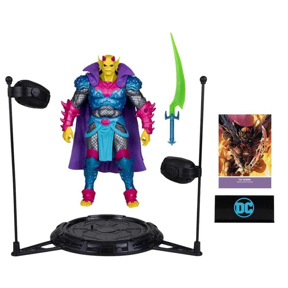 Figurina DC Multiverse The Demon Demon Knights Black Light Edition Gold Label 18 cm Figurina DC Multiverse The Demon Demon Knights Black Light Edition Gold Label 18 cm