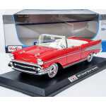 Macheta auto Chevrolet Bel Air 1957 rosu scara 1:18