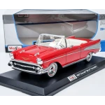Macheta auto Chevrolet Bel Air 1957 rosu scara 1:18