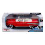 Macheta auto Chevrolet Bel Air 1957 rosu scara 1:18 - imagine 6