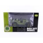 Macheta auto Jeep Willys Military Police 1944 scara 1:18 verde - imagine 7