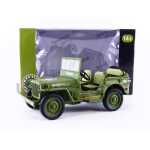 Macheta auto Jeep Willys Military Police 1944 scara 1:18 verde - imagine 4