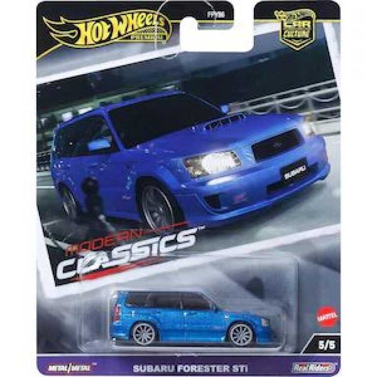 Macheta auto Subaru Forester STI albastru scara 1:64