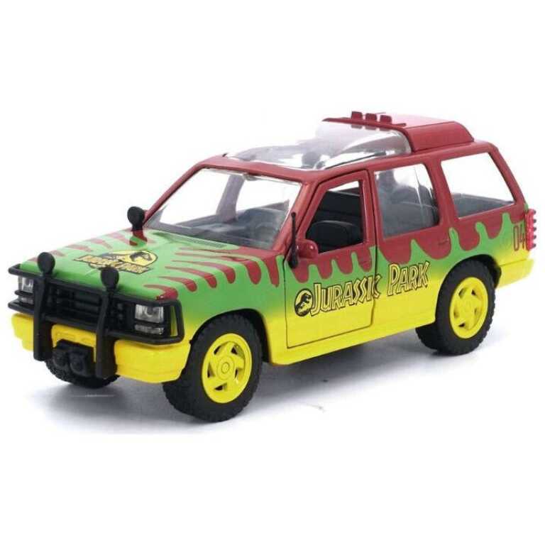 Macheta auto Ford Explorer Jurassic Park scara 1:32 multicolor