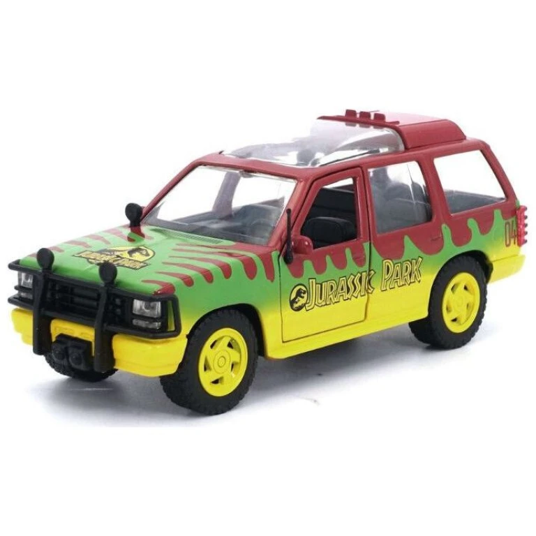 Macheta auto Ford Explorer Jurassic Park scara 1:32 multicolor