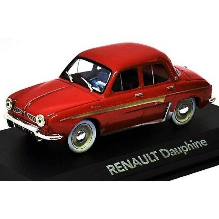 Macheta auto Renault Dauphine 1965 scara 1:43 rosu