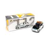 Macheta auto BMW i3 masina medicala 3 inch alb si negru