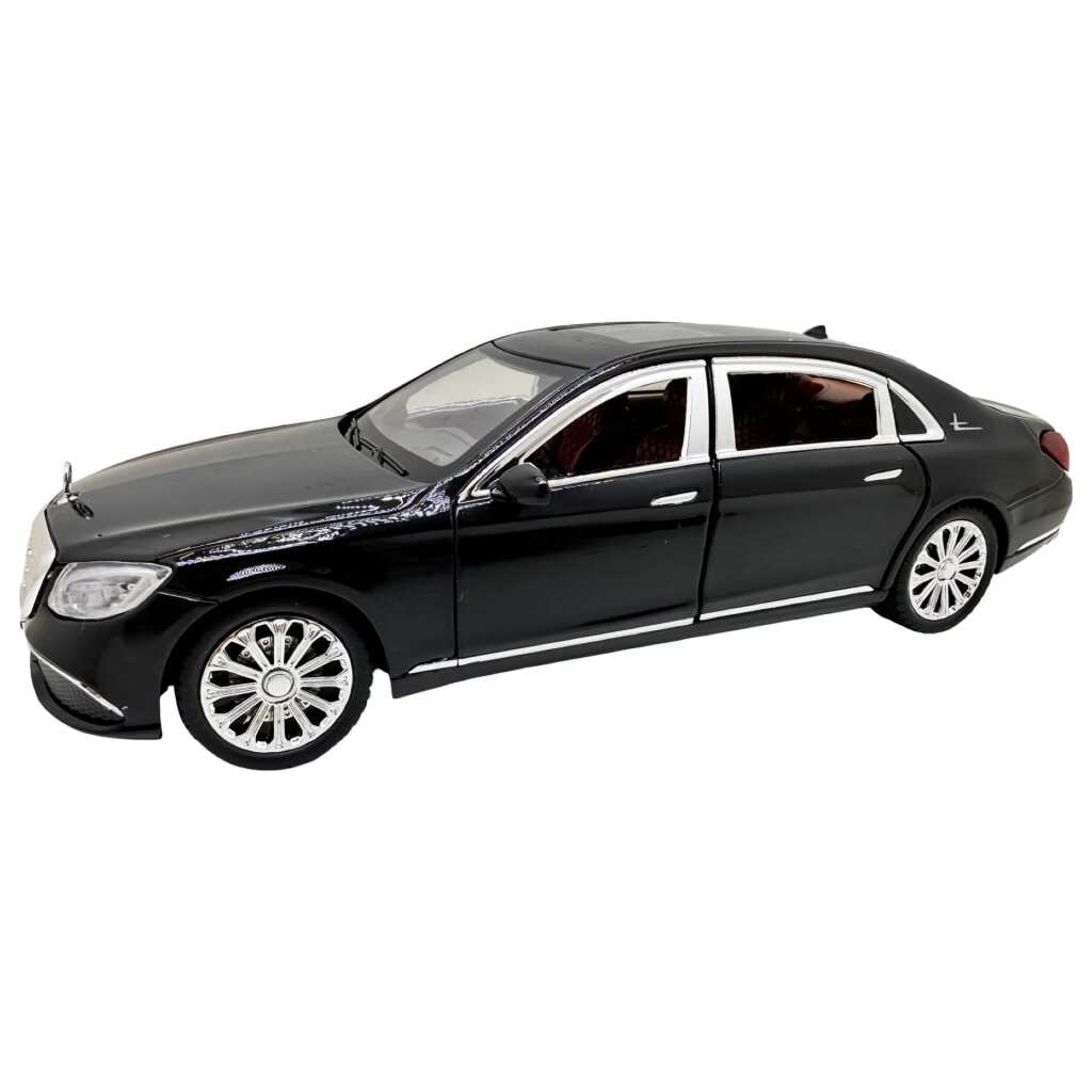 Machetă auto Mercedes Benz S class cu lumini sunete resort si usi care se deschid 1:24