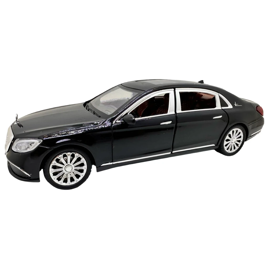 Machetă auto Mercedes Benz S class cu lumini sunete resort si usi care se deschid 1:24