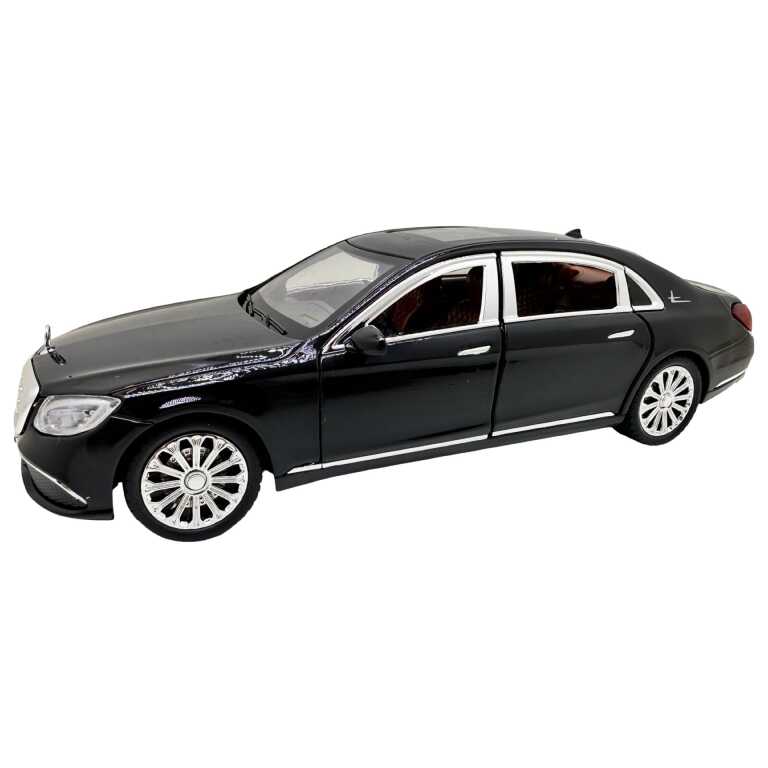 Machetă auto Mercedes Benz S class cu lumini sunete resort si usi care se deschid 1:24