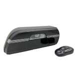 Machetă Tesla Robovan negru 1:24 metalică uși cu telecomandă lumini si sunete - imagine 3