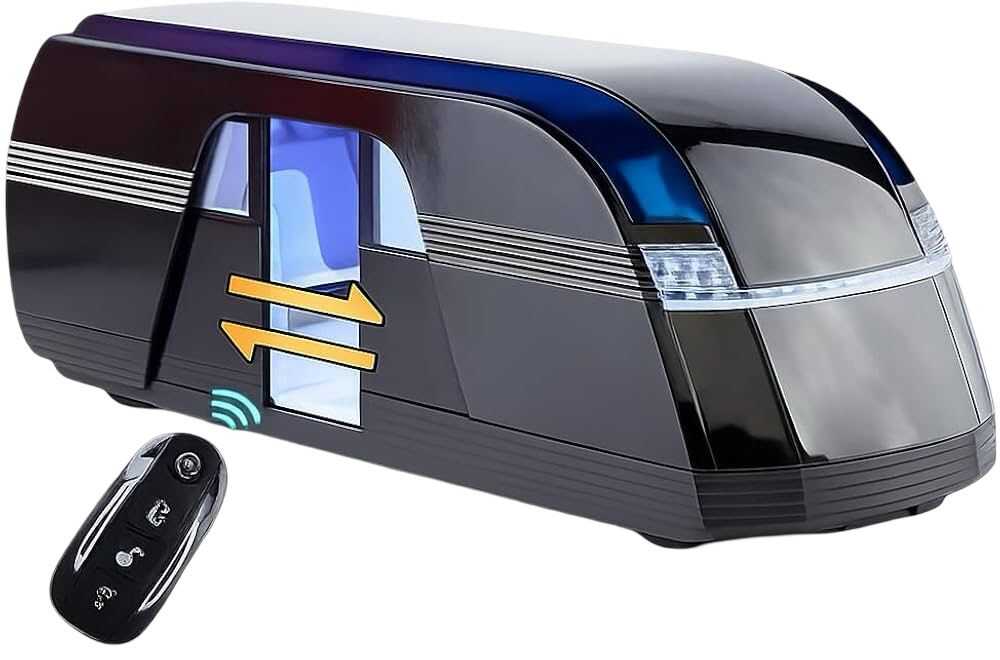 WhatsApp Image 2026-09-04 at 15.46.44 (3) Machetă Tesla Robovan negru 1:24 metalică uși cu telecomandă lumini si sunete