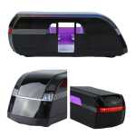 Machetă Tesla Robovan negru 1:24 metalică uși cu telecomandă lumini si sunete - imagine 9