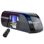 Machetă Tesla Robovan negru 1:24 metalică uși cu telecomandă lumini si sunete - imagine 10