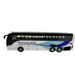 Macheta metal Autobuz Luxury Bus alb 1:30 cu lumini sunete si resort - imagine 5