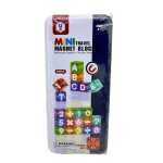 Set educativ cuburi magnetice cu litere și cifre 40 piese cutie de transport - imagine 4