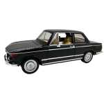 Machetă auto BMW 2002 Tii negru scara 1:24 lumini și sunete claxon volan deschide usile si capotele - imagine 3