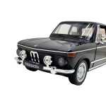 Machetă auto BMW 2002 Tii negru scara 1:24 lumini și sunete claxon volan deschide usile si capotele - imagine 4