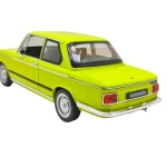 Machetă auto BMW 2002 Tii galben scara 1:24 lumini și sunete claxon volan deschide usile si capotele - imagine 7