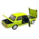 Machetă auto BMW 2002 Tii galben scara 1:24 lumini și sunete claxon volan deschide usile si capotele - imagine 12