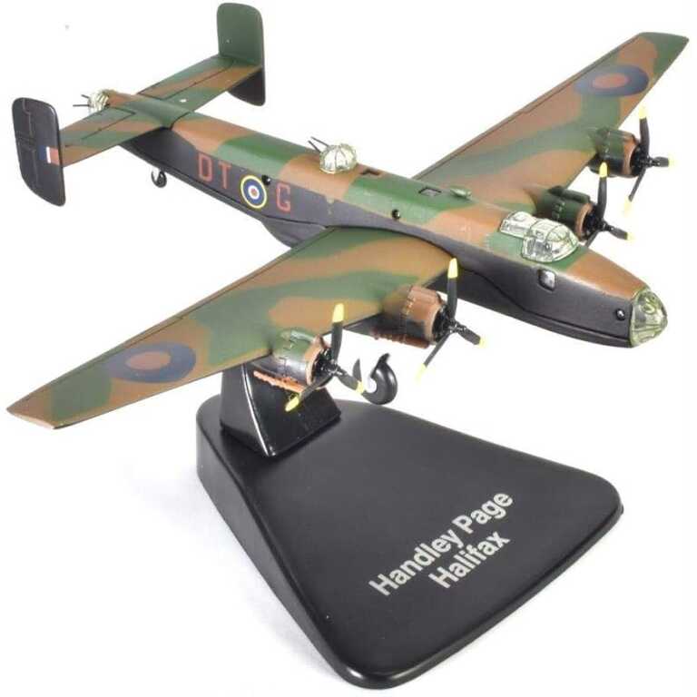 Macheta avion metal de vanatoare Handley Page Halifax scara 1:144