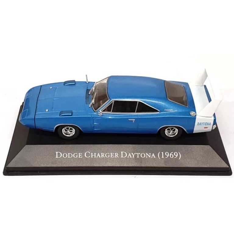 Macheta auto Dodge Charger Daytona 1969 albastru scara 1:43