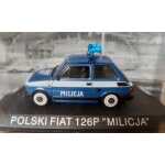 Macheta auto politie Edicola Polski Fiat 126p Militia 1984 scara 1:43 - imagine 6