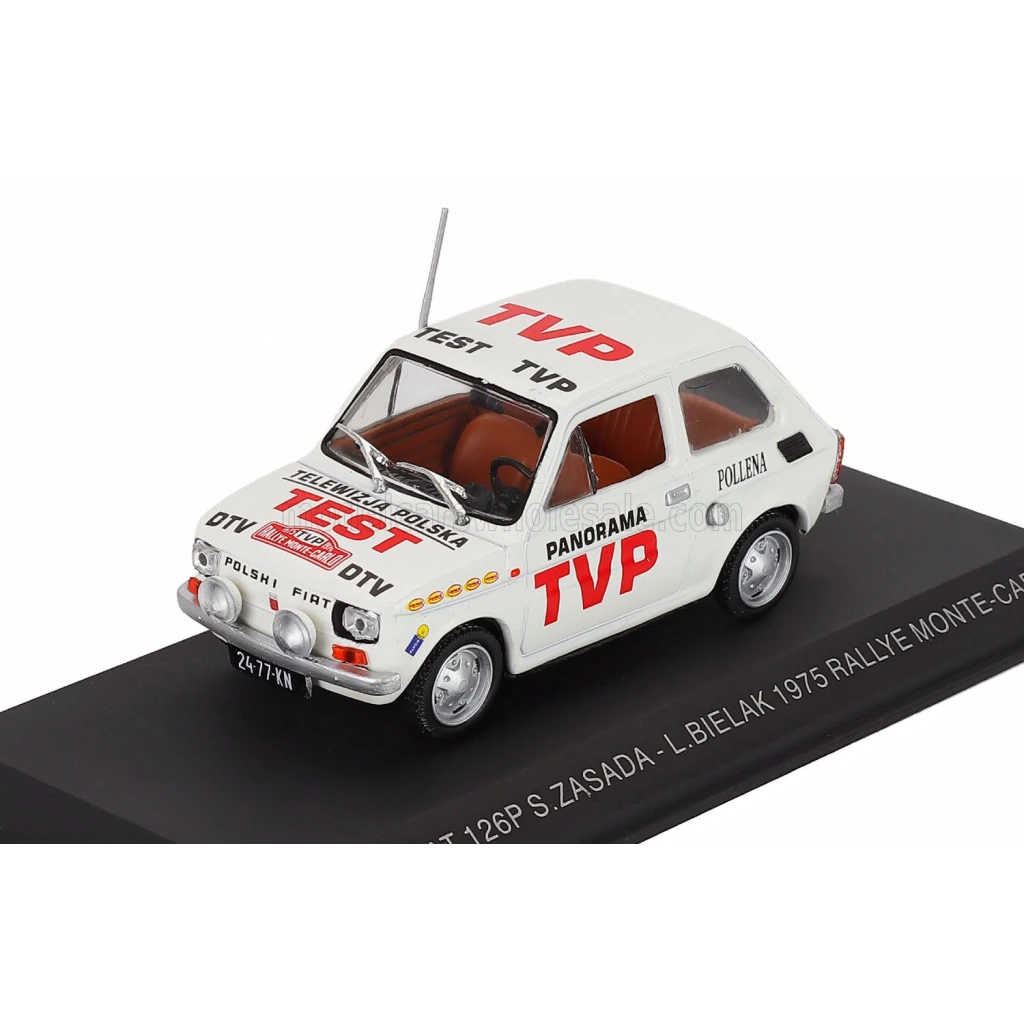 Macheta auto Polski Fiat 126p Bosmal Rallye monte Carlo scara 1:43