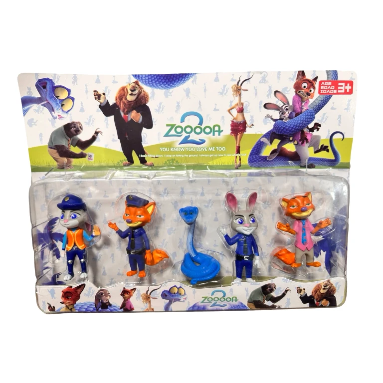 Set 5 figurine animale Zootopia 2 personaje aventuri in oras