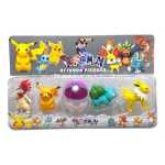 Set 4 figurine Pokemon Pikaciu personaje fantastice cu bila de colectie