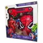 Set Supererou Spider-Man cu masca figurina si accesoriu extensibil cu lumini si muzica