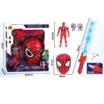 Set Supererou Spider-Man cu masca figurina si accesoriu extensibil cu lumini si muzica - imagine 3
