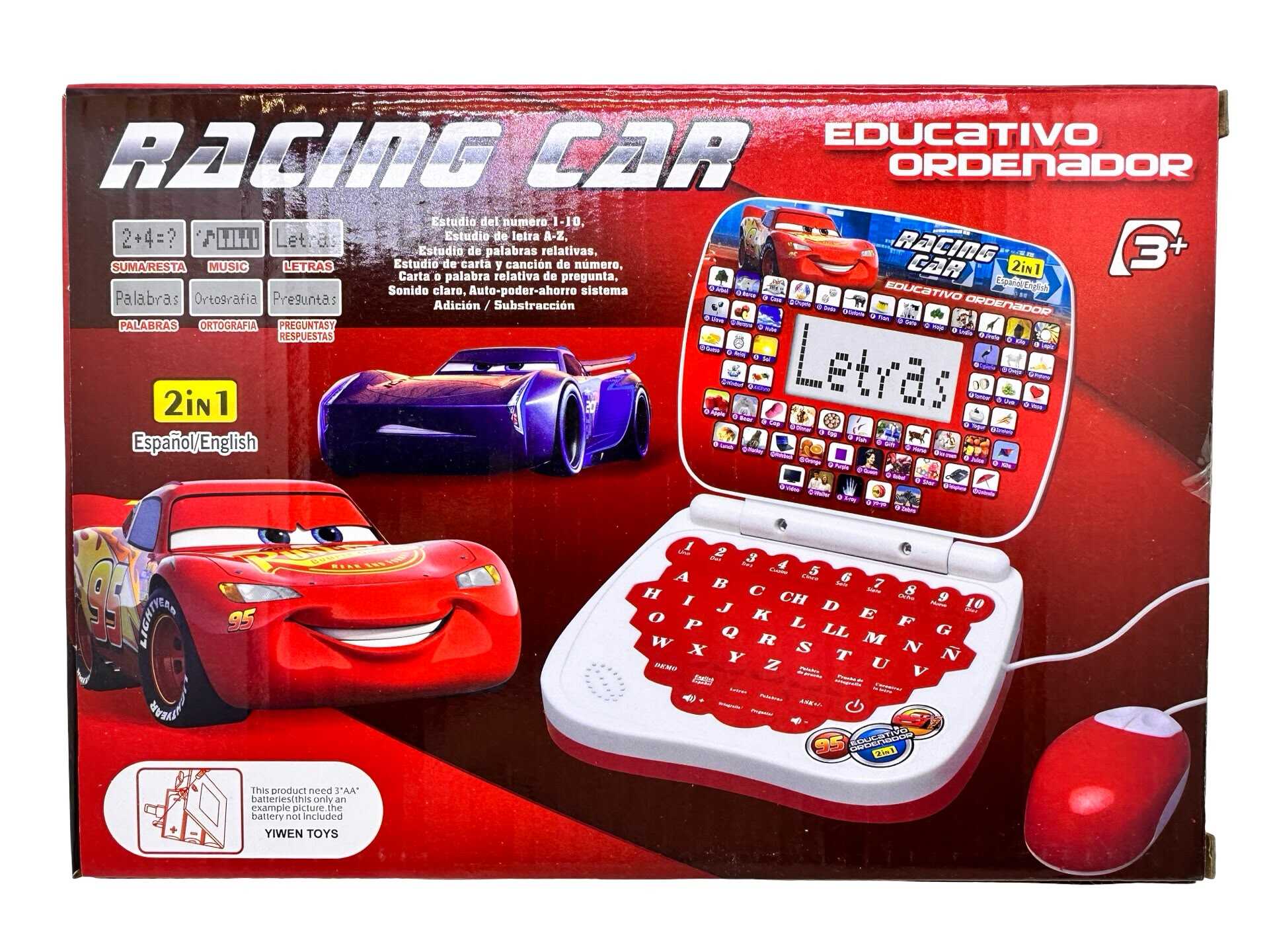 WhatsApp Image 2026-09-13 at 12.12.13 (4) Laptop educational pentru copii Fulger Mcqueen Racing Car Cars cu mouse 2 limbi muzica si activitati interactive
