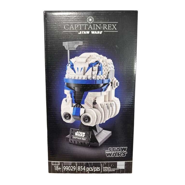 Set construcție tip lego cască Captain Rex Star Wars 854 piese