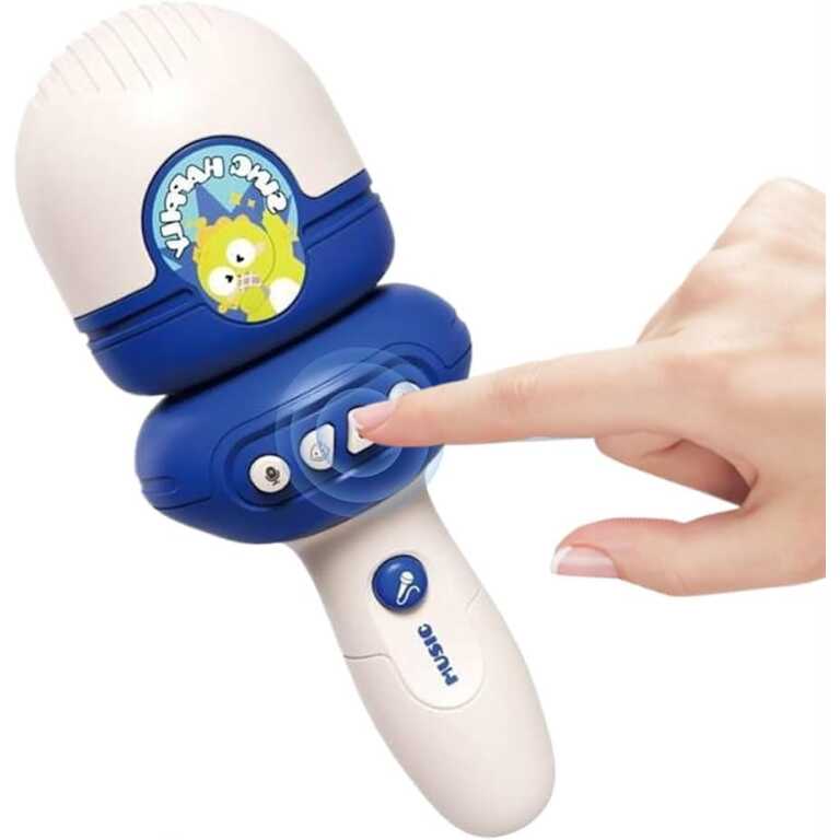 Microfon interactiv pentru copii cu inregistrare schimbare voce muzica si lumini 18 luni+
