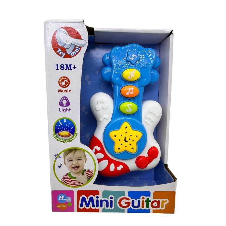 Chitară muzicală pentru copii cu lumini melodii și efecte sonore