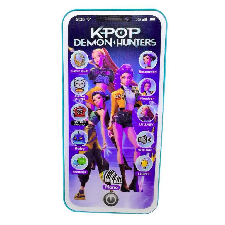 Telefon de jucărie K-Pop Demon Hunters cu sunete lumini și pian