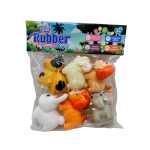 Set animale chit din cauciuc pentru copii