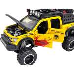 Macheta Ford F150 Raptor galbenă 6x6 scară 1:28 - imagine 8
