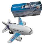 Avion de jucarie transformabil in robot cu lumini sunete și functie spray - imagine 5