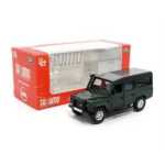Macheta Land Rover Defender verde 1:36 Tayumo deschide usile - imagine 3