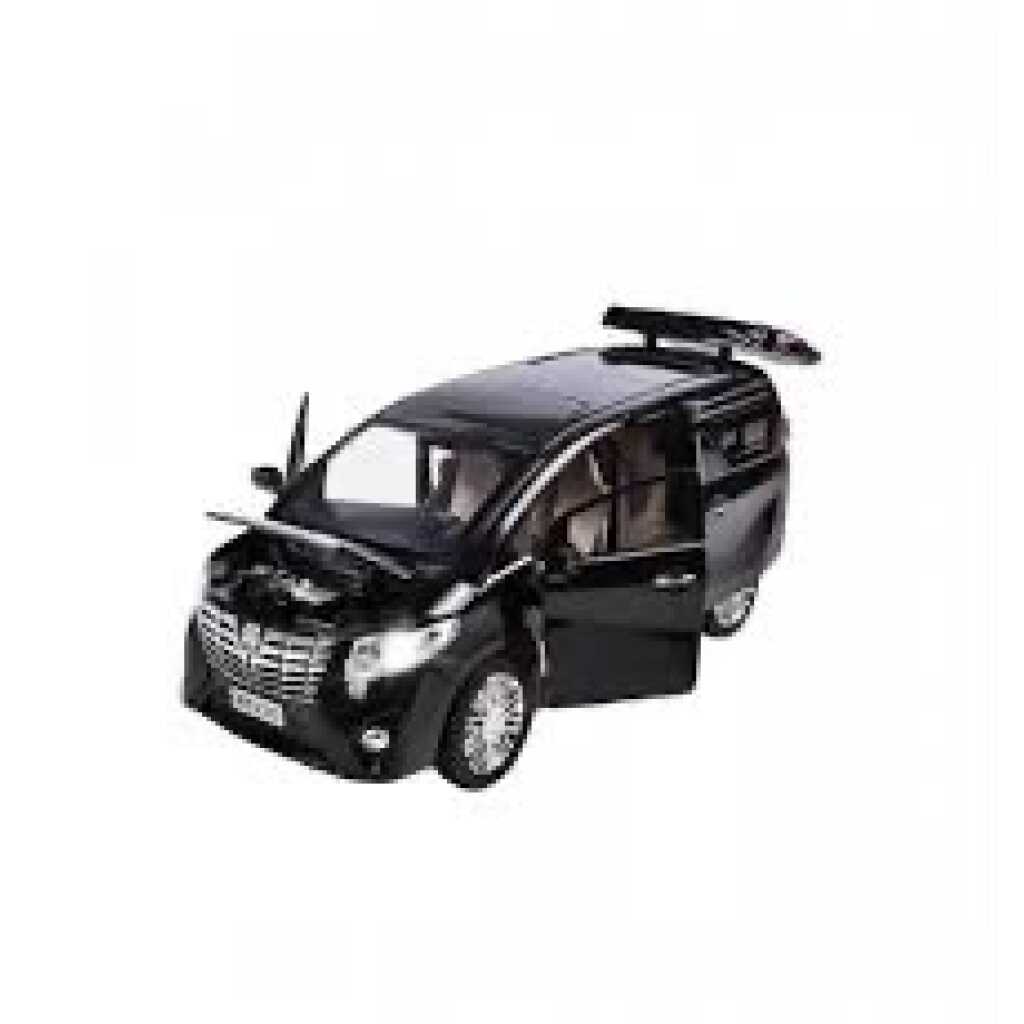 Macheta metal Buick GL8 neagra 1:32 cu sunete si lumini deschide 6 usi