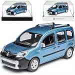 Macheta Renault Kangoo albastra cu vitrina 1:43