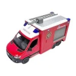 Masina de pompieri Mercedes-Benz Sprinter cu tun de apa kingsmart 1:36 - imagine 3